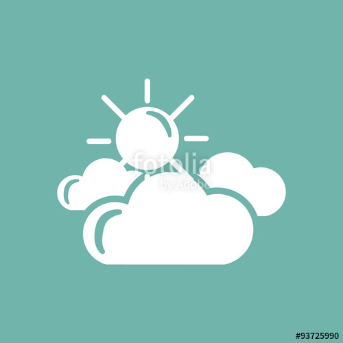 500x500 Partly Cloudy Weather Icon Stock Image And Royalty Free Vector