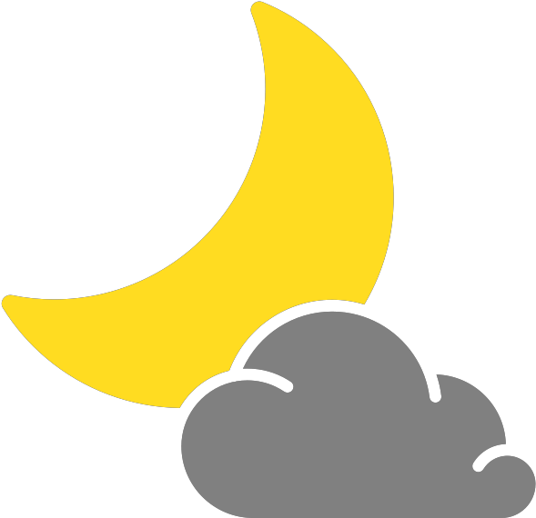 589x570 Simple Weather Icons Cloudy Night