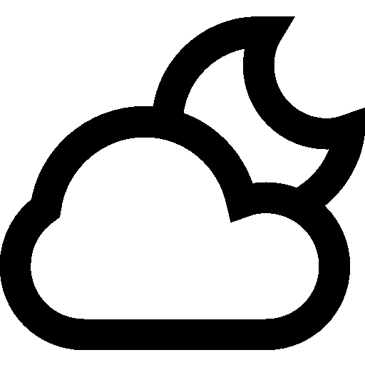 512x512 Weather Partly Cloudy Night Icon Android Iconset