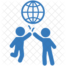 256x256 Business Partner Icon Of Flat Style