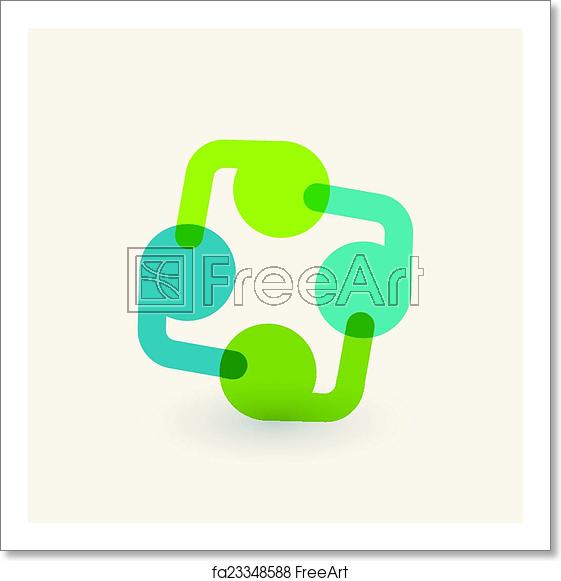 561x581 Free Art Print Of Cooperation And Partnership Icon Logo Design