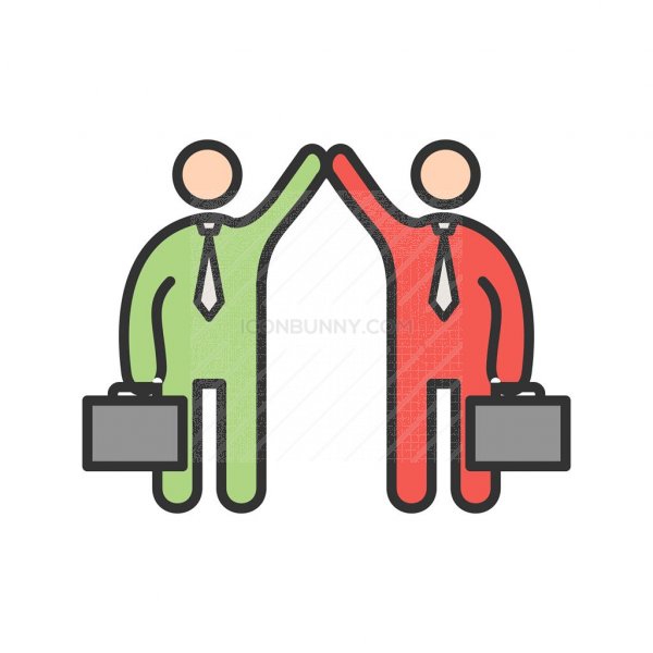 600x600 Successful Partnership Line Filled Icon