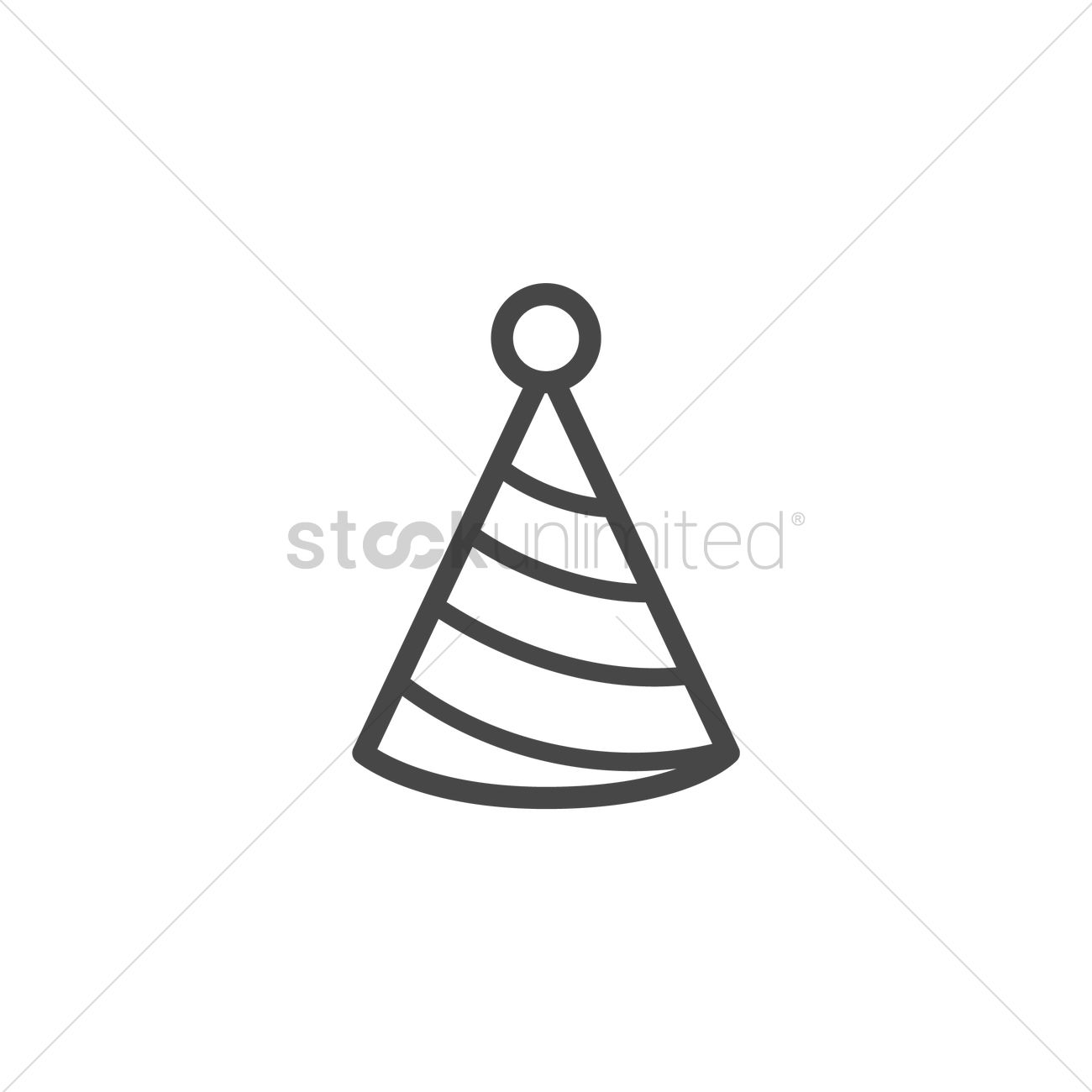 1300x1300 Party Hat Icon Vector Image