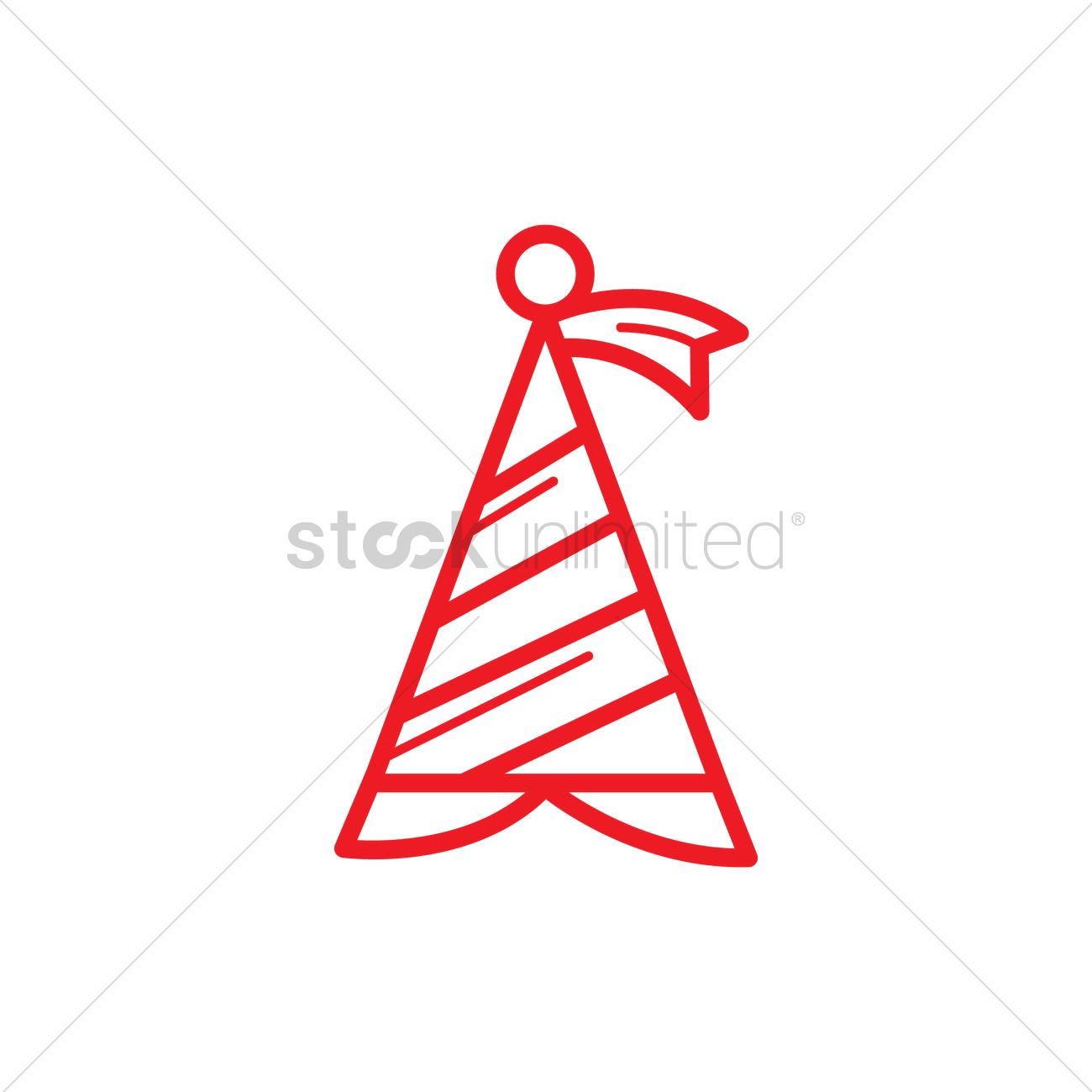 1300x1300 Party Hat Icon Vector Image