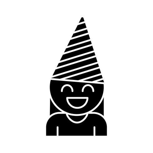 490x490 Girl With Party Hat Icon