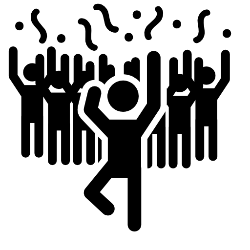 512x512 Man In A Party Dancing With People Free Vector Icons Designed