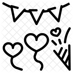 256x256 Party Icon Of Line Style