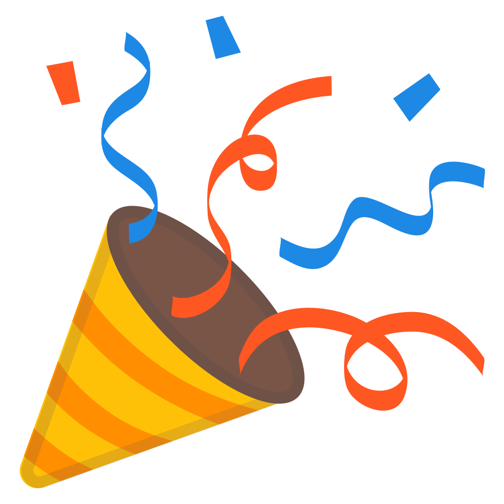 1024x1024 Party Popper Icon Noto Emoji Activities Iconset Google