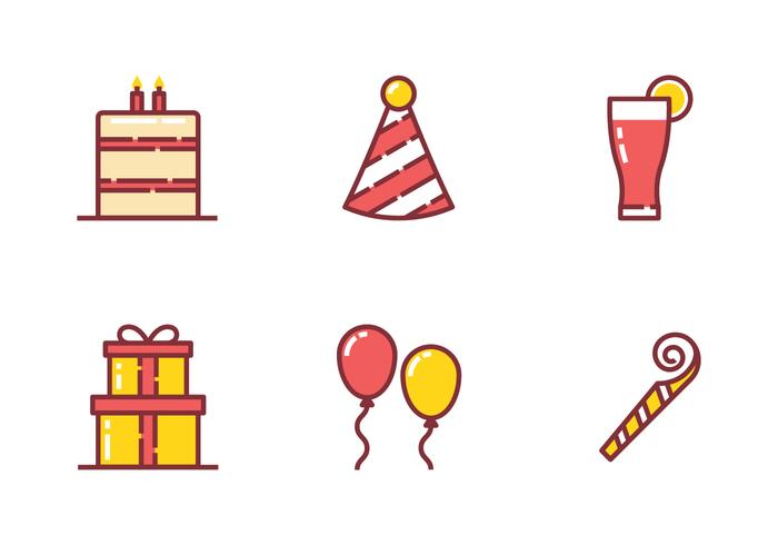 700x490 Birthday Party Icon Stock Images