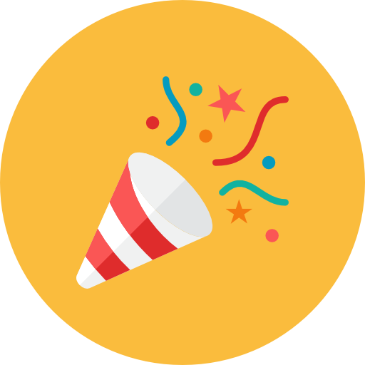 512x512 Party Poppers Icon Kameleon Iconset Webalys