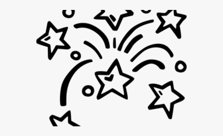 920x561 Drawn Fireworks White Transparent
