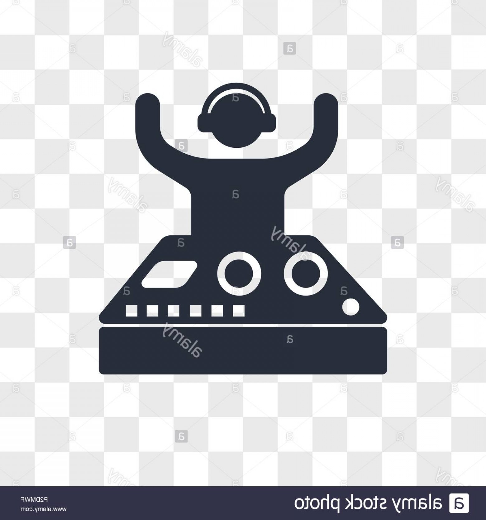 1560x1668 Party Dj Vector Icon Isolated On Transparent Background Party Dj