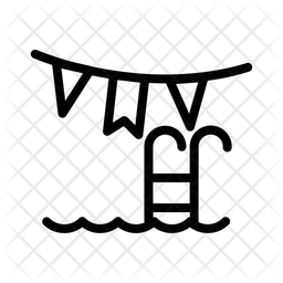 256x256 Pool Party Icon Of Line Style