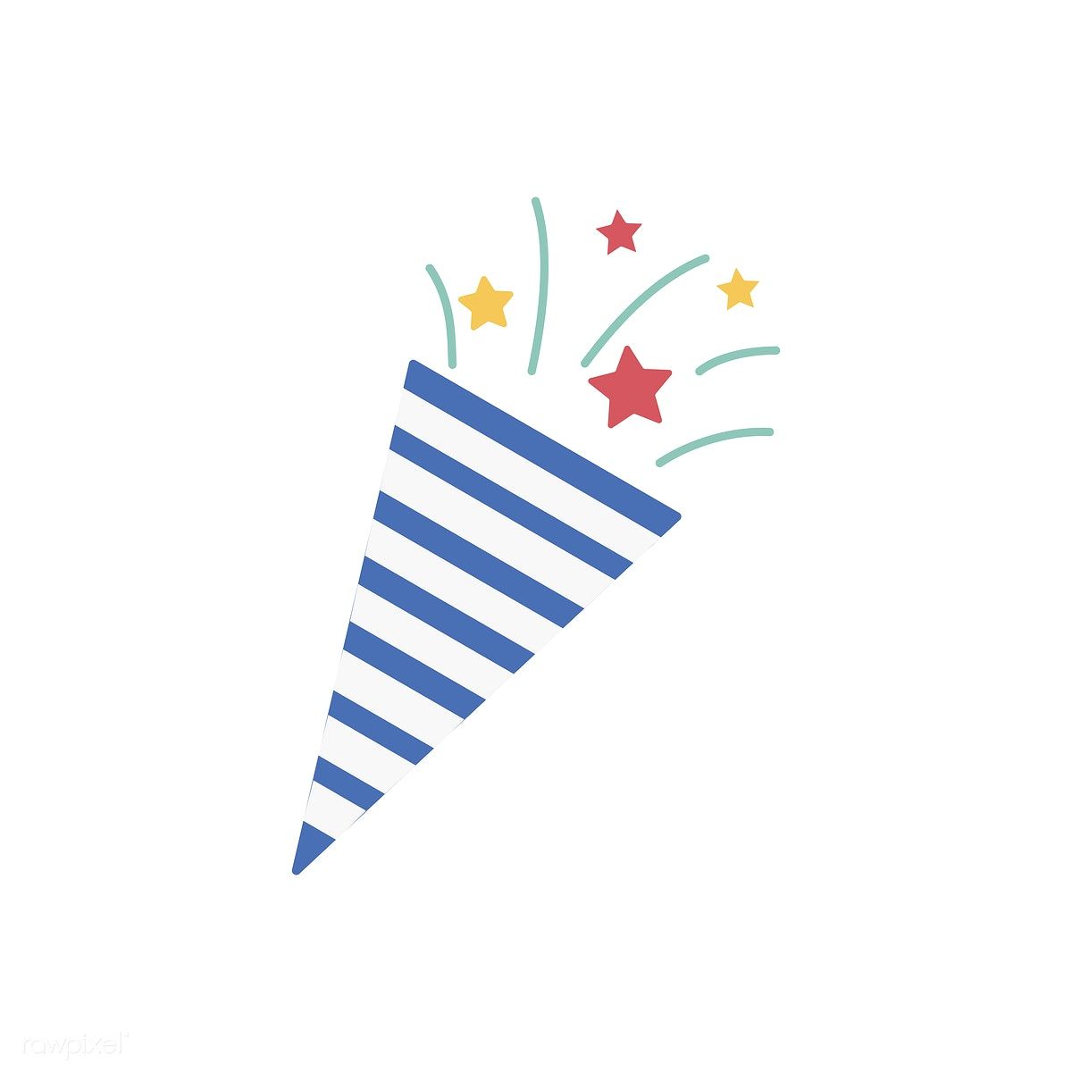 1200x1200 Illustration Of Party Popper Icon Christmas Party Poppers