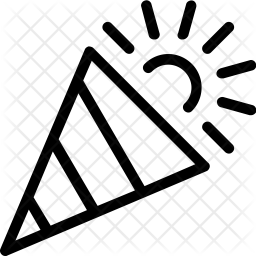 256x256 Party Popper Icon Of Line Style