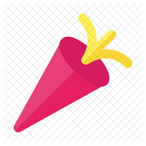 512x512 Party Popper Icon Of Flat Style