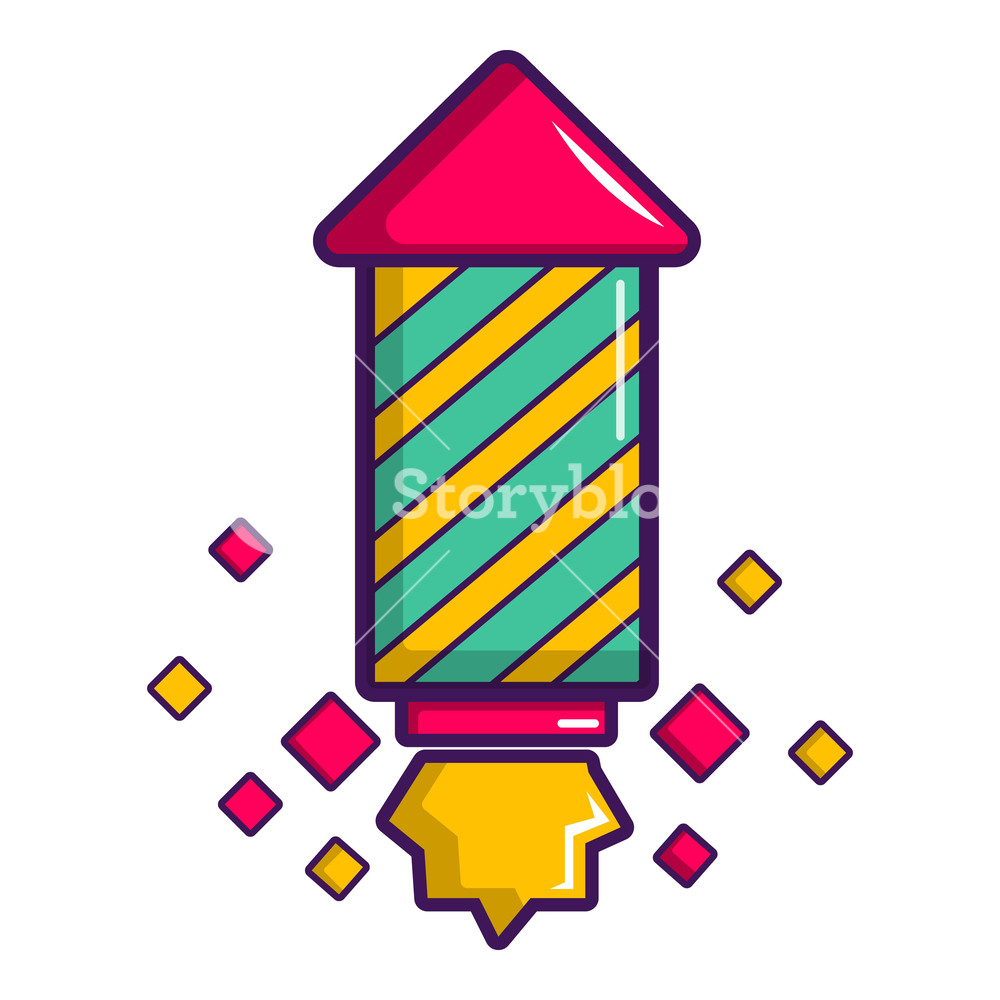 1000x1000 Party Popper Icon Cartoon Illustration Of Party Popper Vector