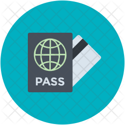 256x256 Pass Icon Of Flat Style