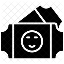 256x256 Theatre Pass Icon Of Glyph Style
