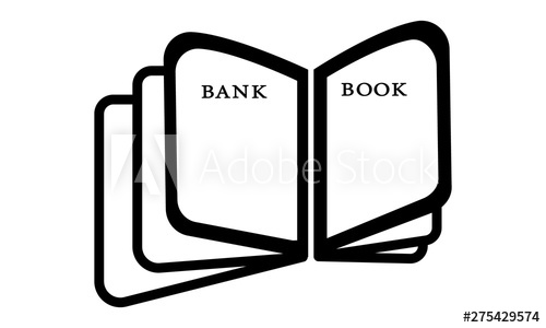 500x300 Passbook Icon Set Vector Illustration