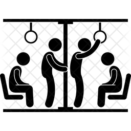 256x256 Passenger Icon Of Glyph Style