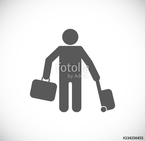 500x486 Traveling Passenger Icon Stock Image And Royalty Free Vector