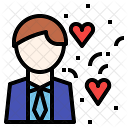 256x256 Passion Icon Of Colored Outline Style