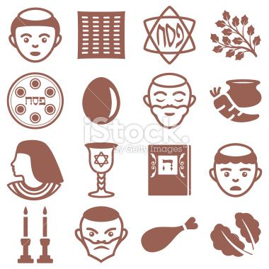 380x380 Set Of Passover Jewish Holiday Icons Holydays Passover