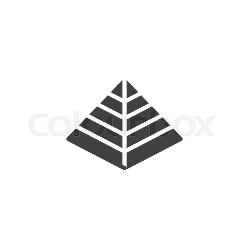 800x800 Hebrew Pyramid Vector Icon Filled Stock Vector Colourbox