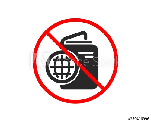 500x405 No Or Stop Travel Passport Icon Trip Id Document Cover Sign