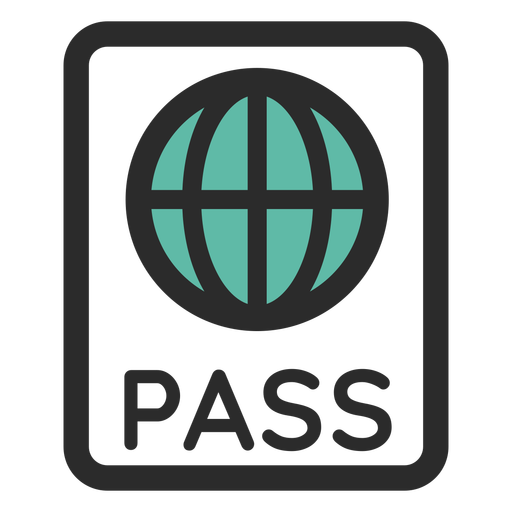 512x512 Passport Colored Stroke Icon
