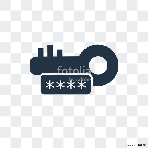 500x500 Password Icon Isolated On Transparent Background Modern