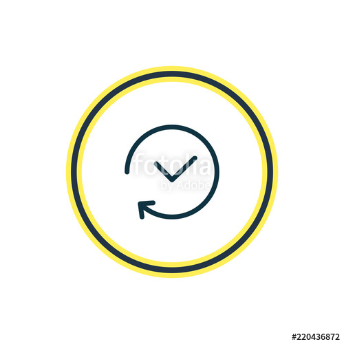 500x500 Vector Illustration Of History Icon Line Beautiful Annex Element