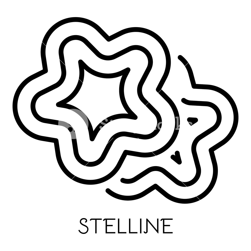 1000x1000 Stelline Pasta Icon Outline Stelline Pasta Vector Icon For Web