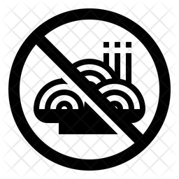256x256 No Pasta Icon Of Glyph Style