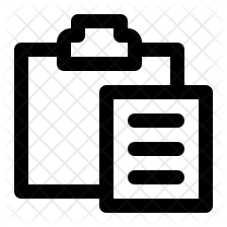 256x256 Paste Icon Of Line Style