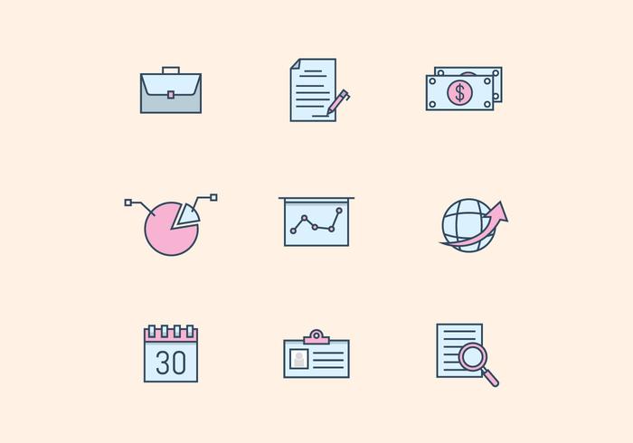 700x490 Pastel Business Icons
