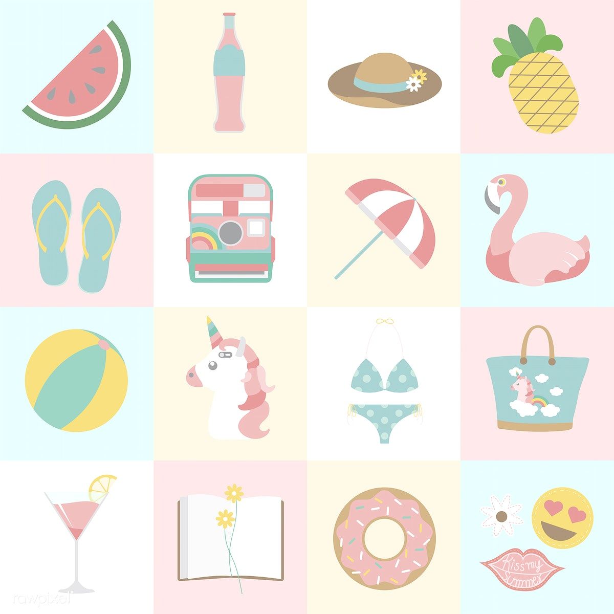 1200x1200 Chic Pastel Icons Illustration Pastel In Home Icon