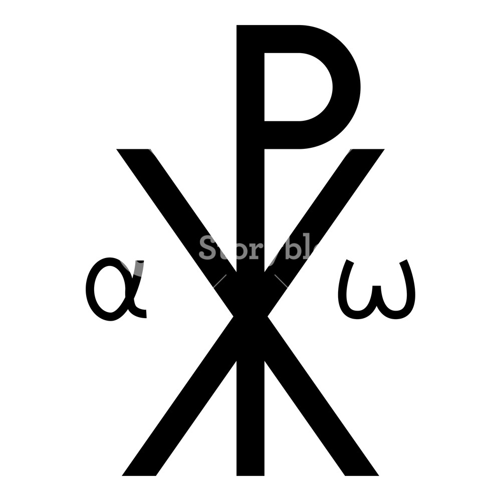 1000x1000 Crismon Symbol Cross Monogram Xi Hi Ro Konstantin Symbol Saint