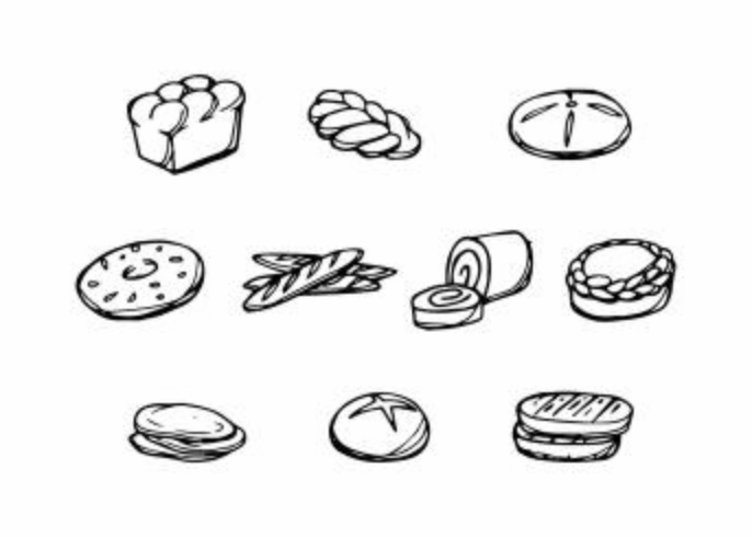 686x490 Free Pastry Hand Drawn Icon Vector