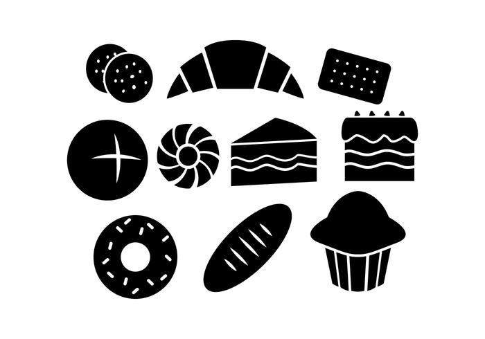 700x490 Free Pastry Silhouette Icon Vector