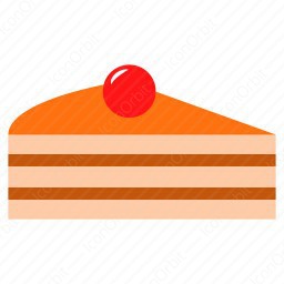 256x256 Orange Pastry Icon
