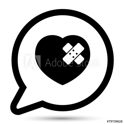500x500 Vector Heart And Patch Icon