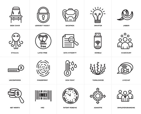 450x365 Set Of Icons Such As Employer Branding, Agnostic, Patent
