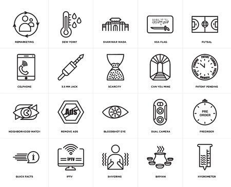 450x365 Set Of Simple Editable Icons Such As Hygrometer, Patent Pending