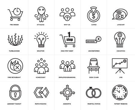 450x365 Set Of Simple Editable Icons Such As Patent Pending, Innvation