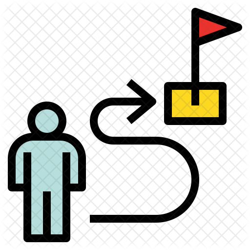 Success Path Icon Of Colored Outline Style 512x512 Success Path Icon Of Colored Outline Style