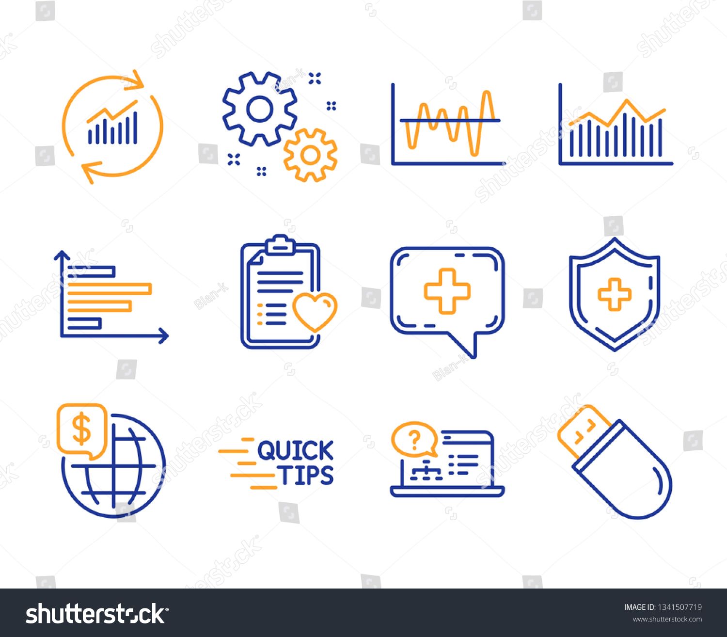 1500x1314 Education, Money Diagram And Stock Analysis Icons Simple Set