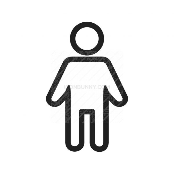 600x600 Male Patient Line Icon