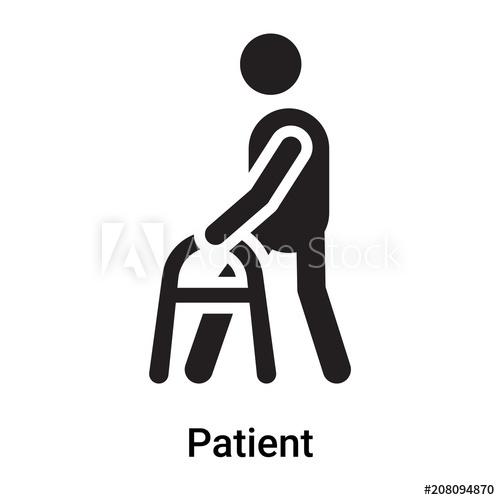 500x500 Patient Icon Vector Sign And Symbol Isolated On White Background